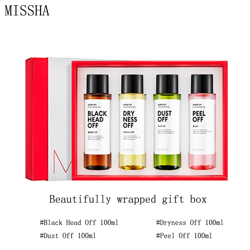 Kit Óleo de Limpeza Facial Missha - 04 peças