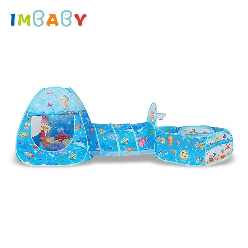 Piscina de Bolinha Infantil 3 em 1 - Play Tent Imbaby